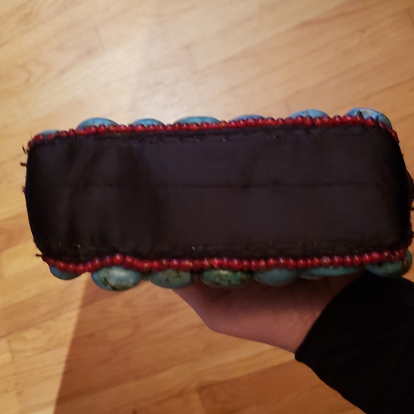 Vintage REAL turquoise stone and Leather Purse. - Picture 7 of 7